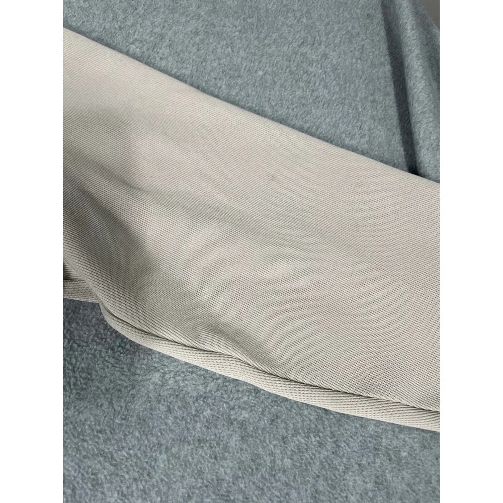 FootJoy Mens Quarter Zip Pullover Tan Beige Golf Sweater Large FJ Logo Mock Neck